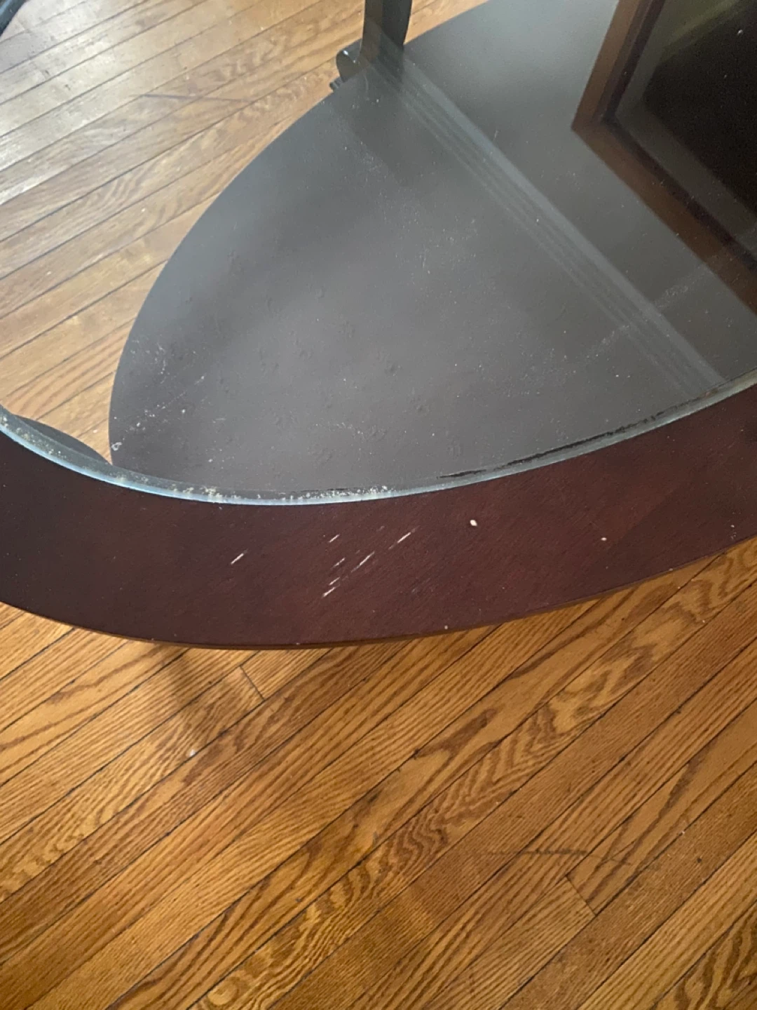 Oval Coffee Table with Glass Top - photo 3