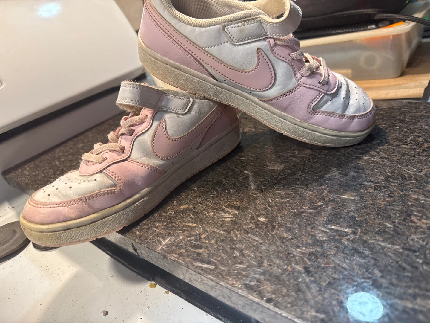 Nike Court Vision Low TD Pink White Toddler Shoes - photo 4