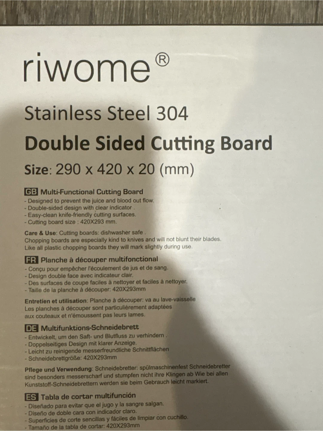New Stainless Steel Double Sided Cutting Board - photo 3