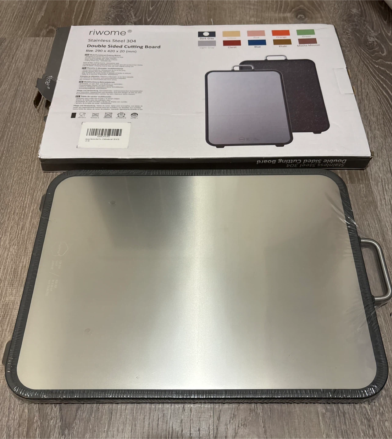 New Stainless Steel Double Sided Cutting Board