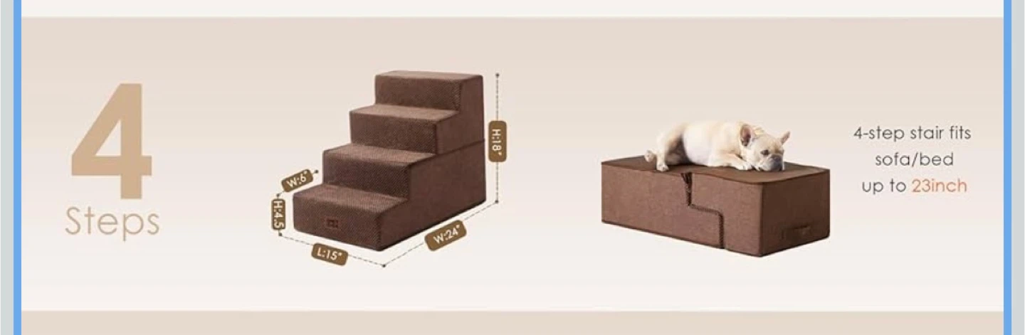 New EHEYCIGA 4-Step Pet Stairs - photo 3