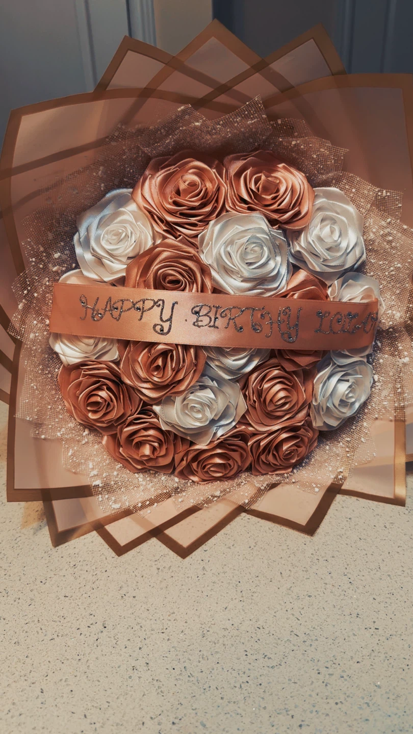Satin Rose Bouquet - Happy Birthday - photo 5