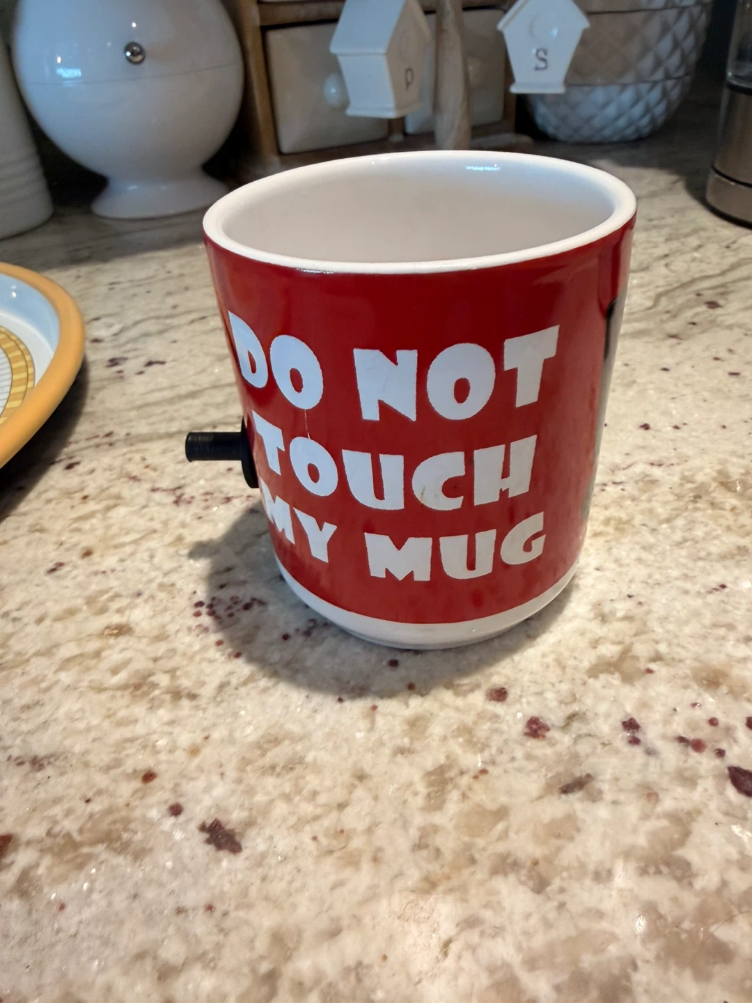 Red "Do Not Touch My Mug" Ceramic Mug🏆