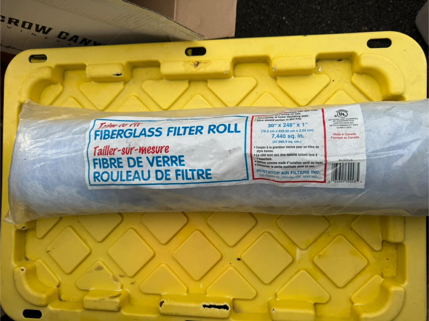 Furnace filter roll