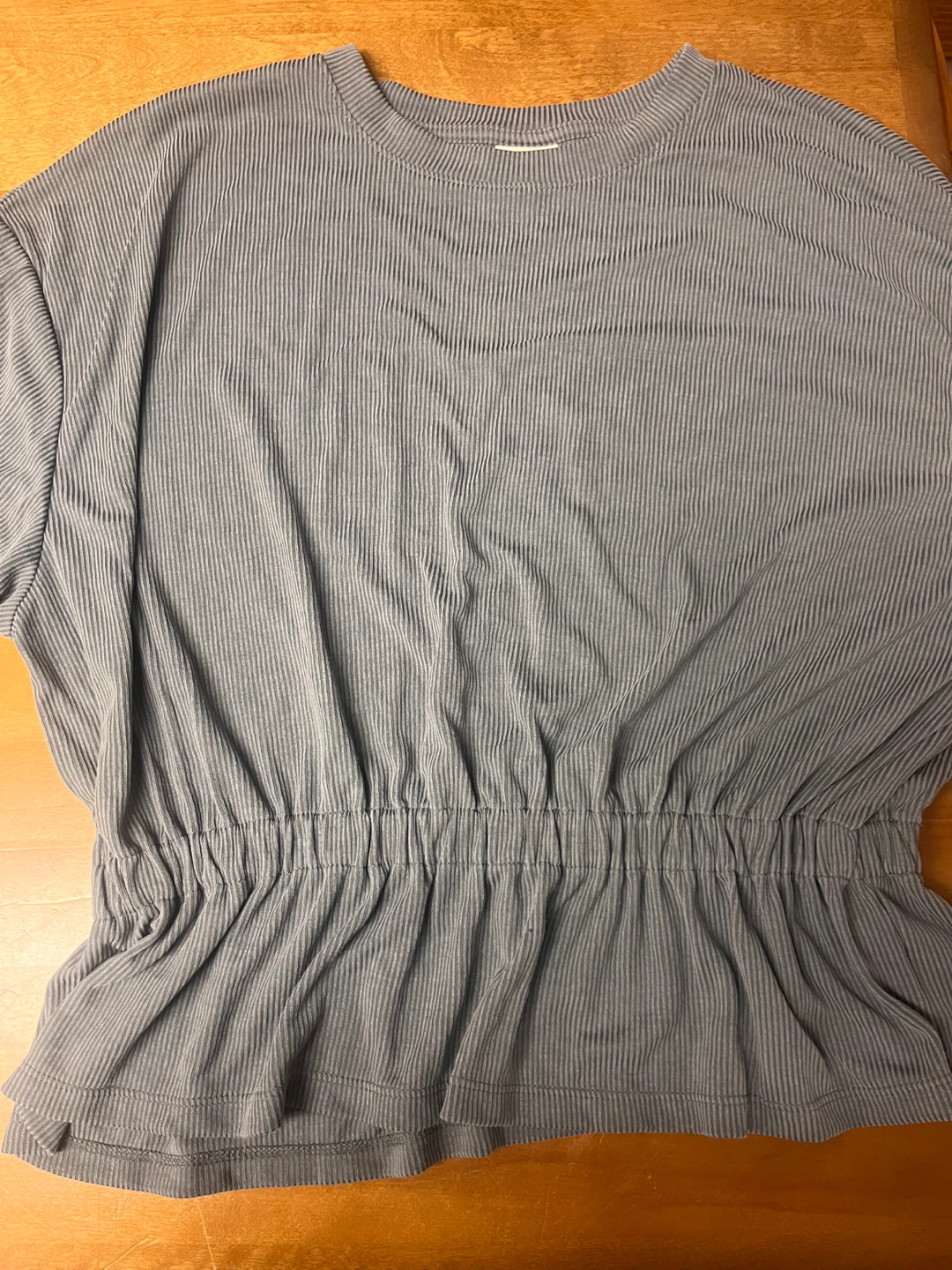 A New Day Grey Ribbed Long Sleeve Top - photo 3