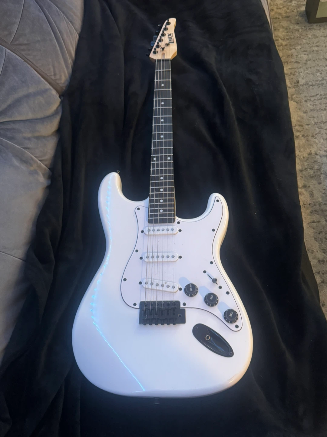 LyxPro Electric Guitar - White