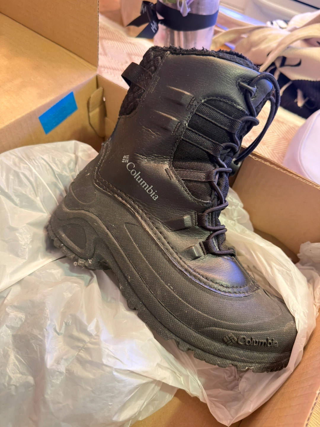 Columbia Youth Bugaboot Celsius Winter Boots Black Size 4 - photo 3