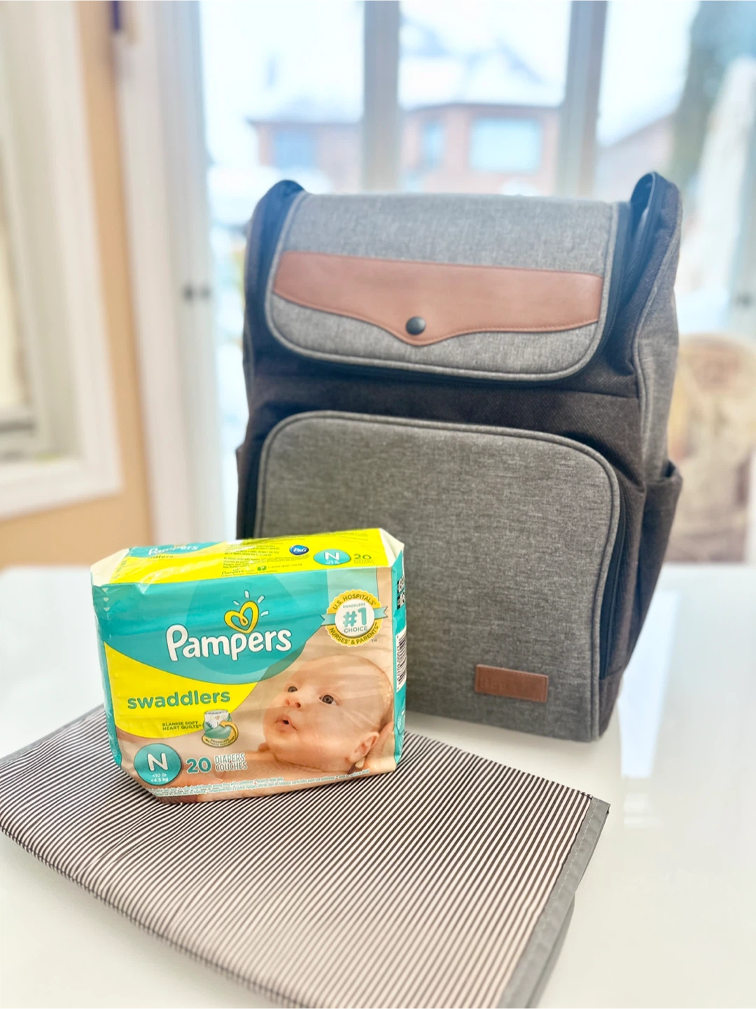 New Hap Tim Diaper Bag + Diapers