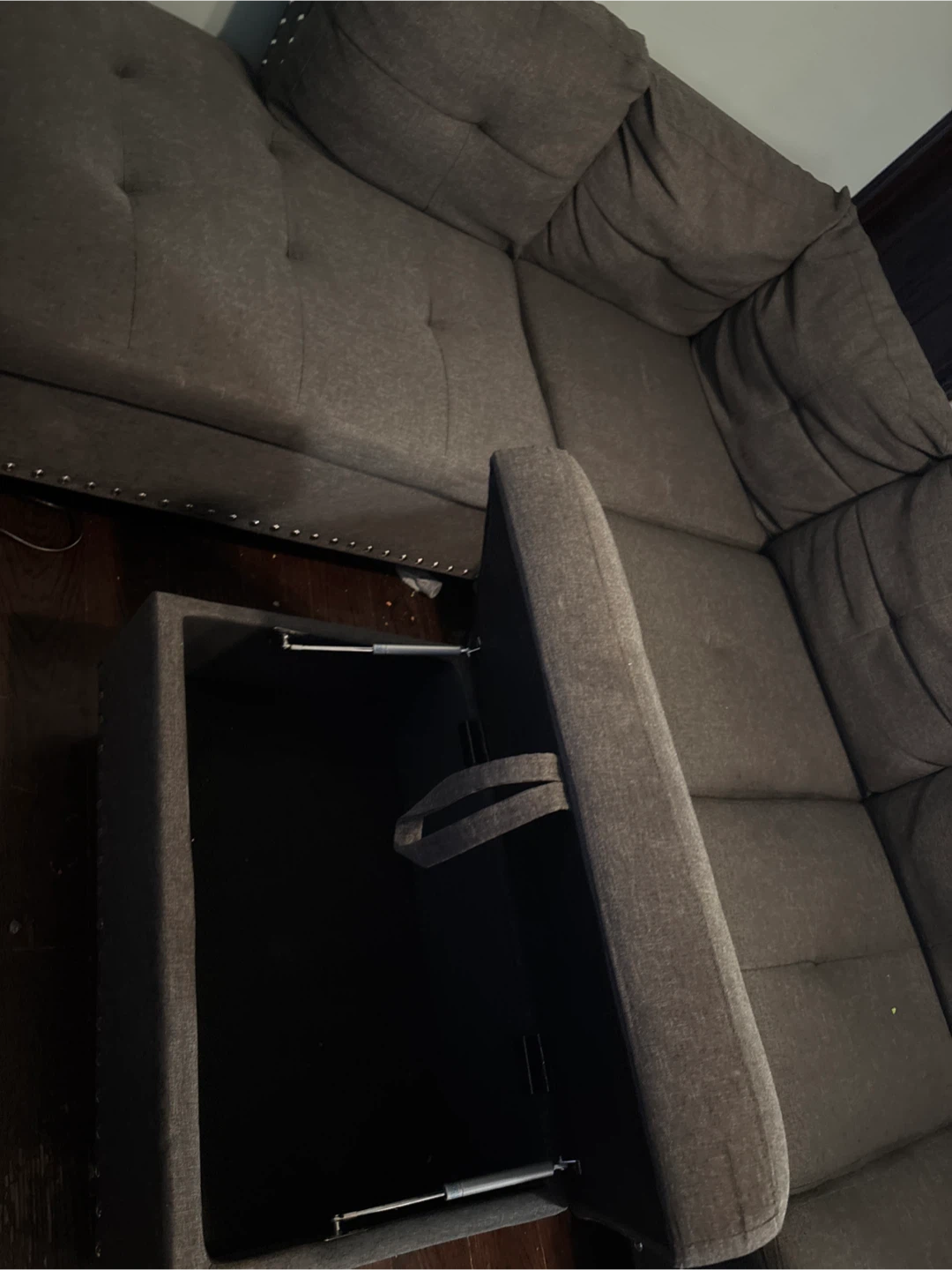 Used couch needs deep cleaning . 3 pieces. - photo 3