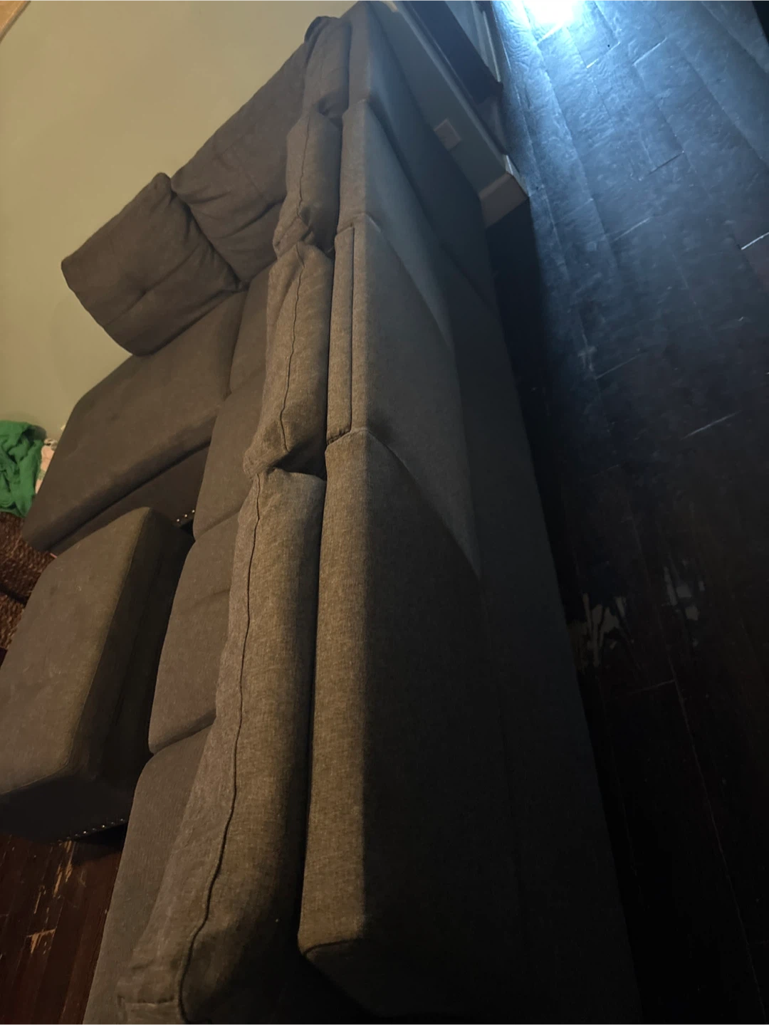 Used couch needs deep cleaning . 3 pieces. - photo 4