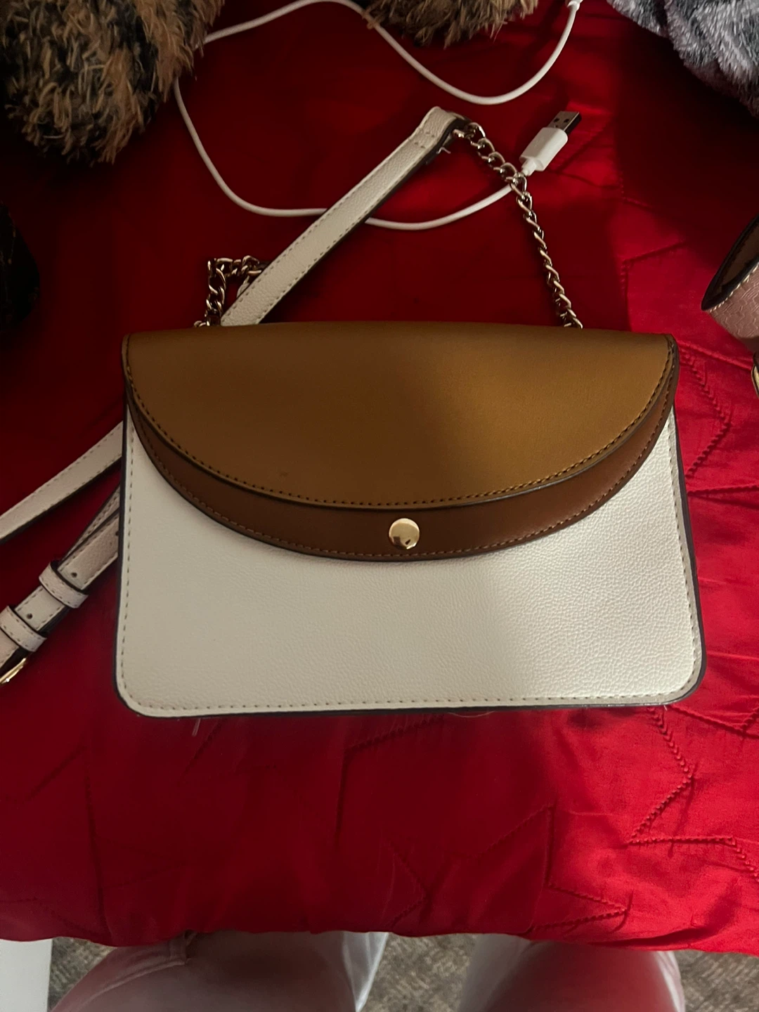 Two-Tone Clutch Purse