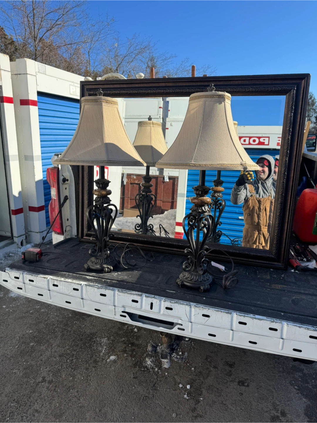 Set of 2 Vintage Ornate Table Lamps