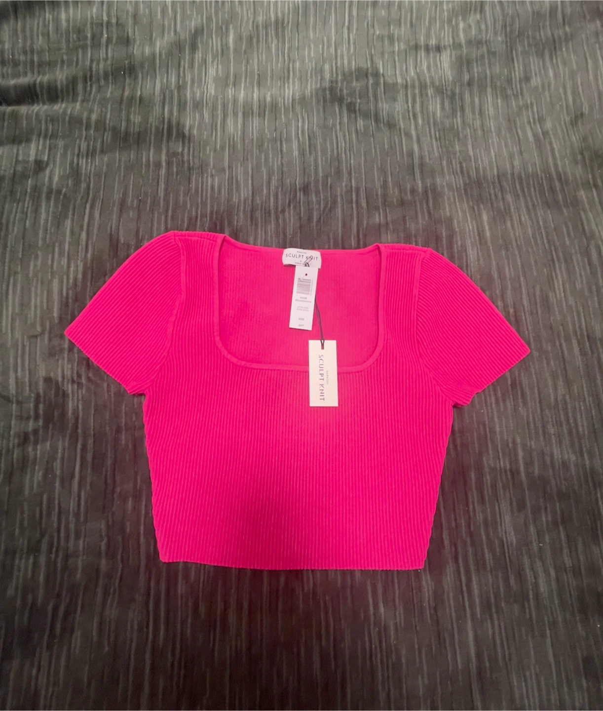 New Aritzia Babaton Sculpt Knit Squareneck Top