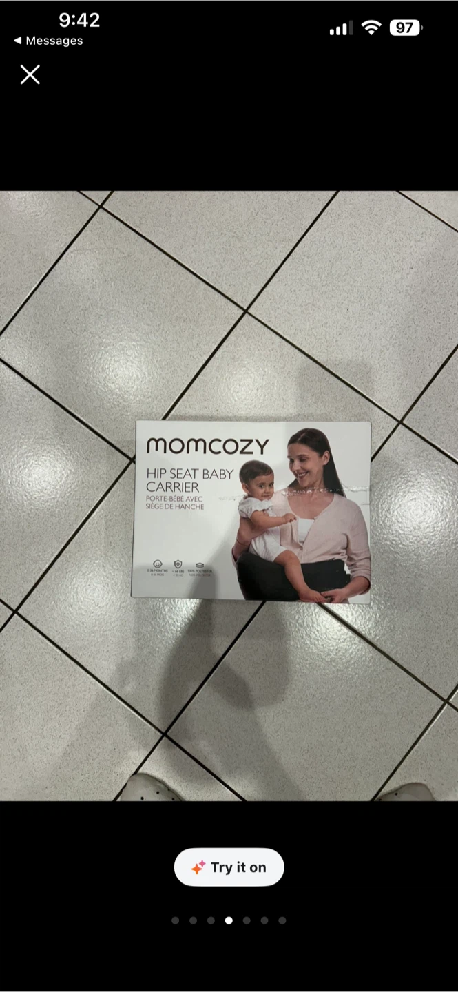 NEW! Momcozy Hip Seat Baby Carrier- black medium - photo 4