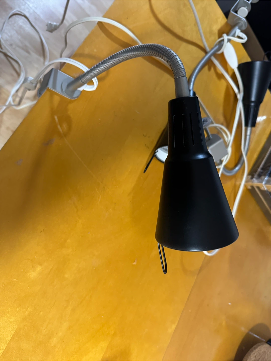 IKEA Black Desk Lamp with Gooseneck Arm - photo 2