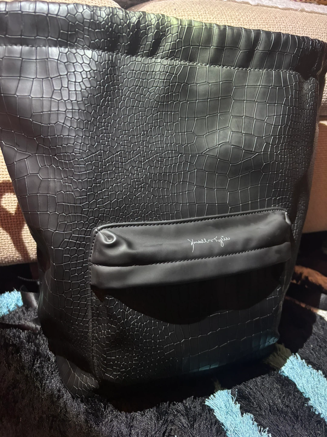 Black Kendall + Kylie Tote Bag - Crocodile Embossed - photo 3