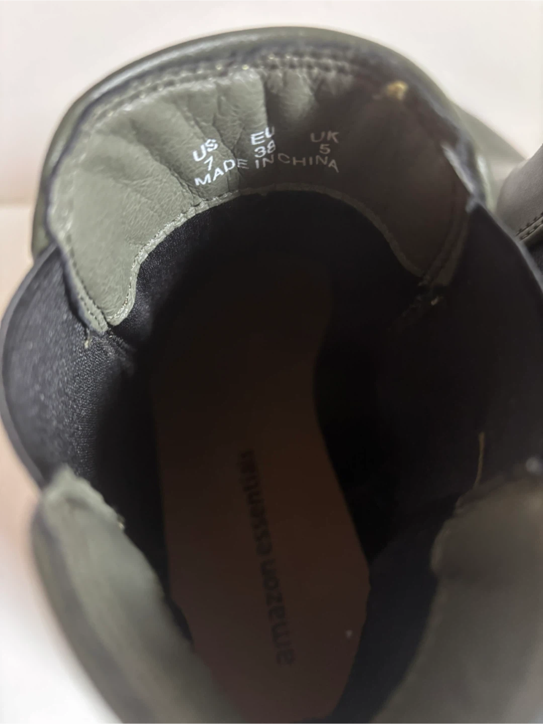 Women's Chelsea Boots Olive Green Size 7 - photo 5