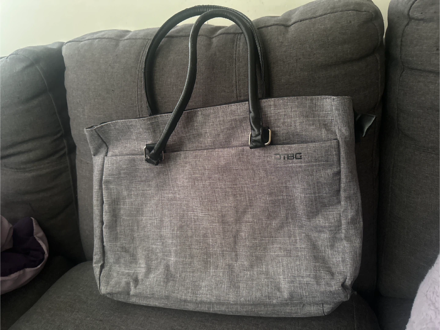 DTBG Grey Laptop Tote Bag