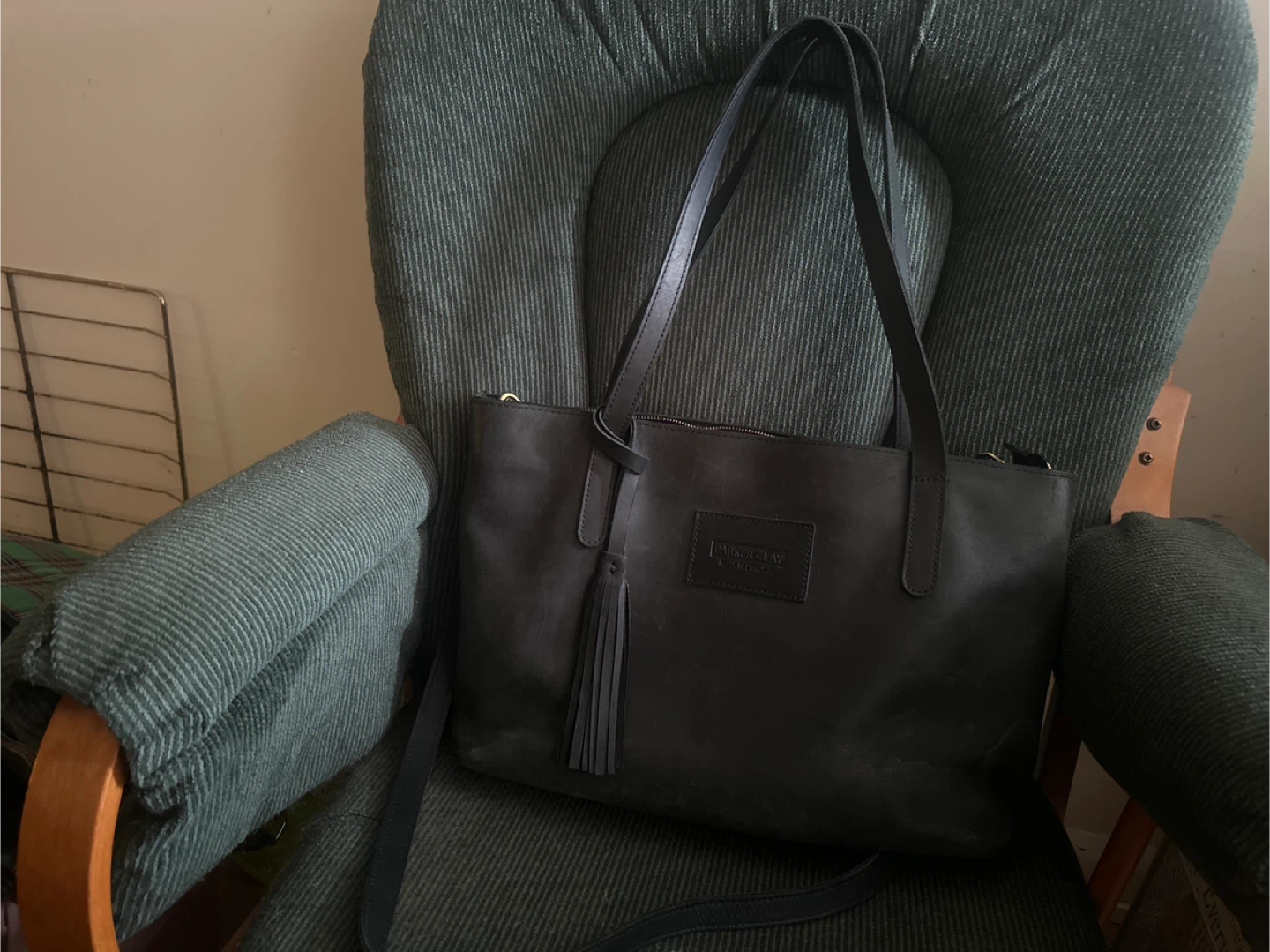 Parker Clay Leather Tote Bag