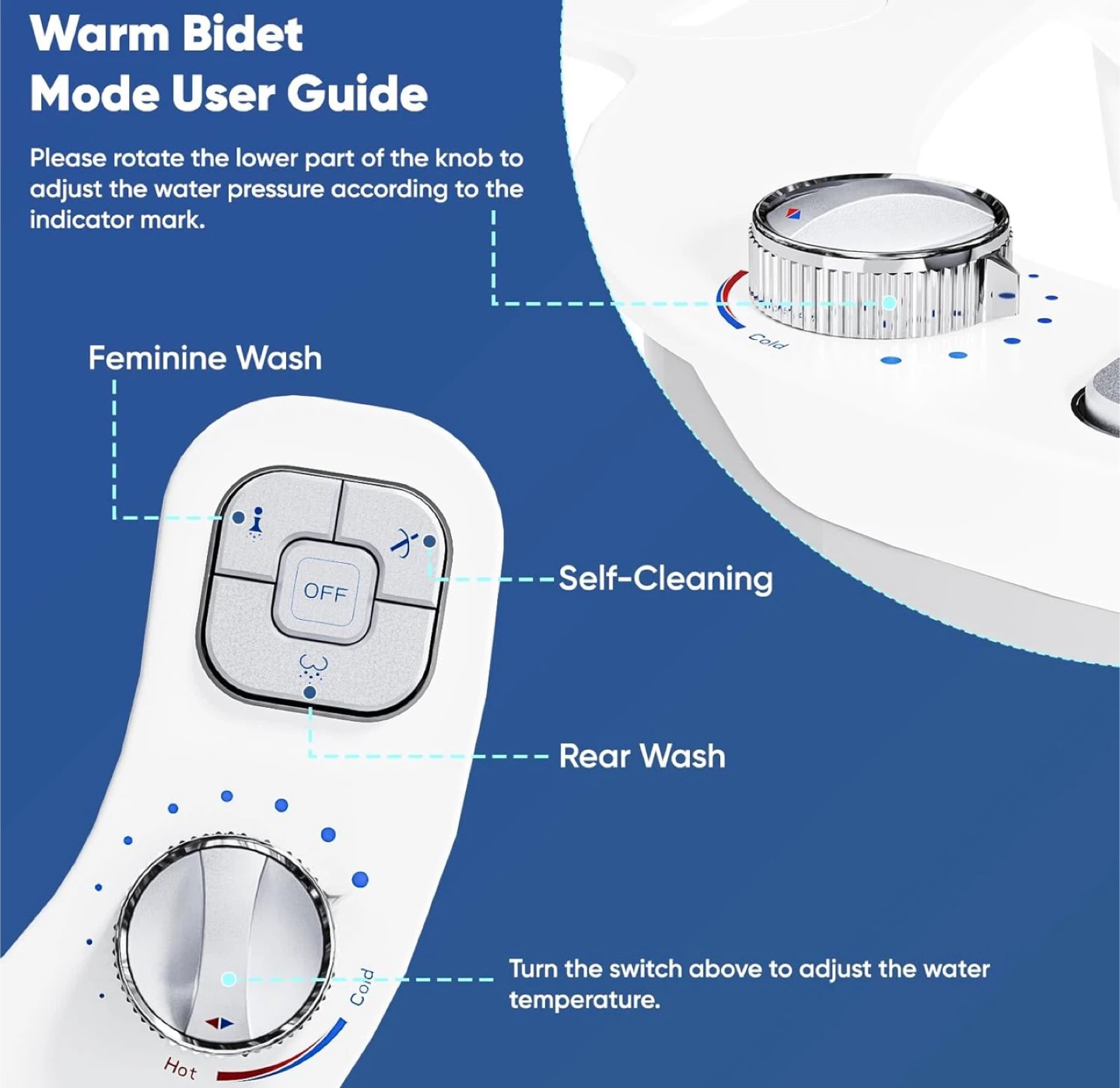 Bidet Attachment with Hot & Cold Water - photo 4