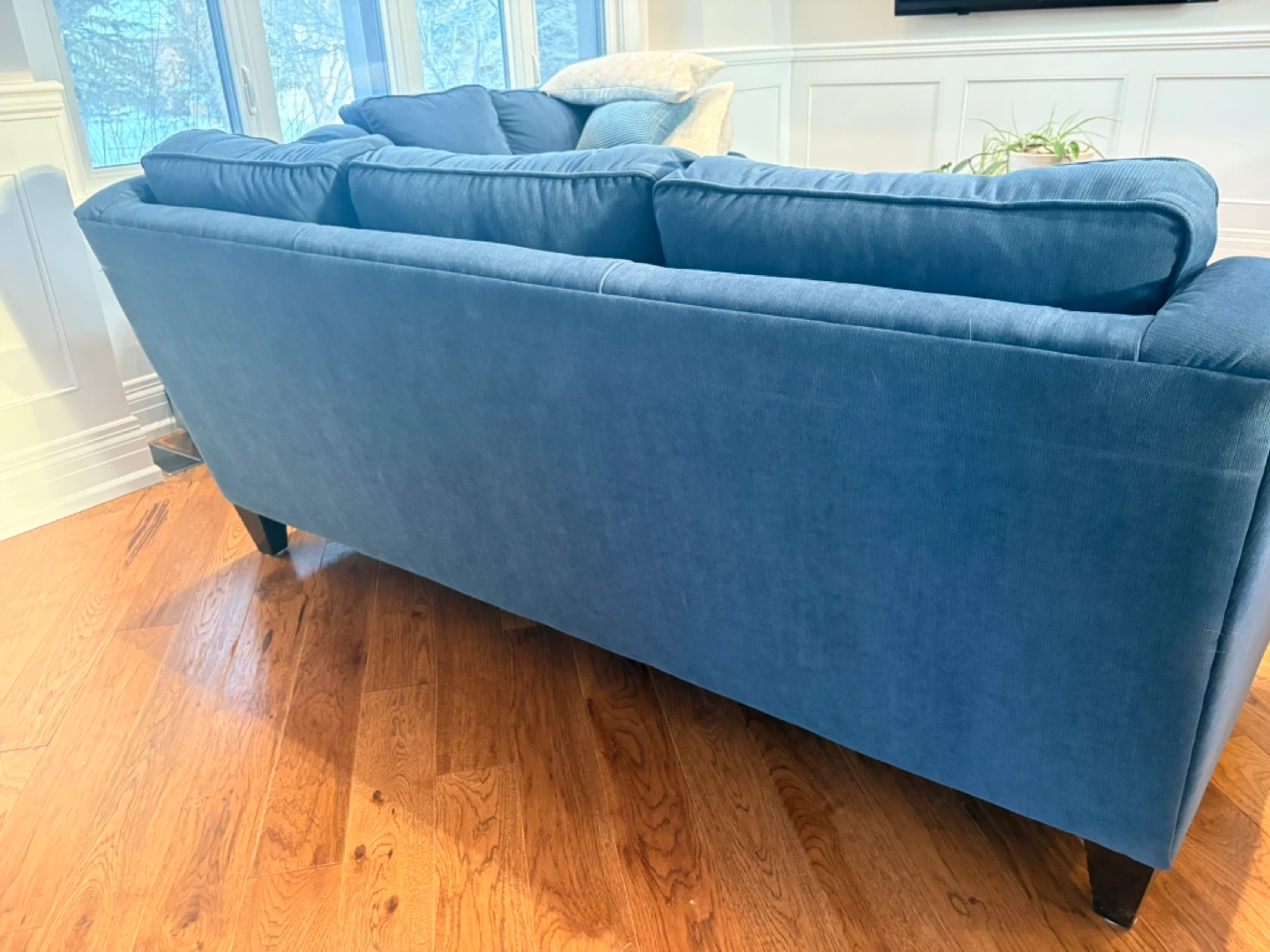 LA-Z-BOY Blue Loveseat Sofa - photo 4