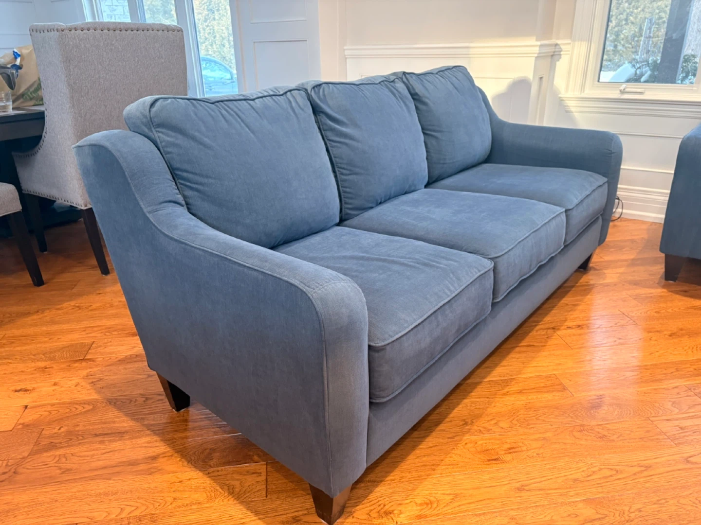 LA-Z-BOY Blue Loveseat Sofa - photo 3