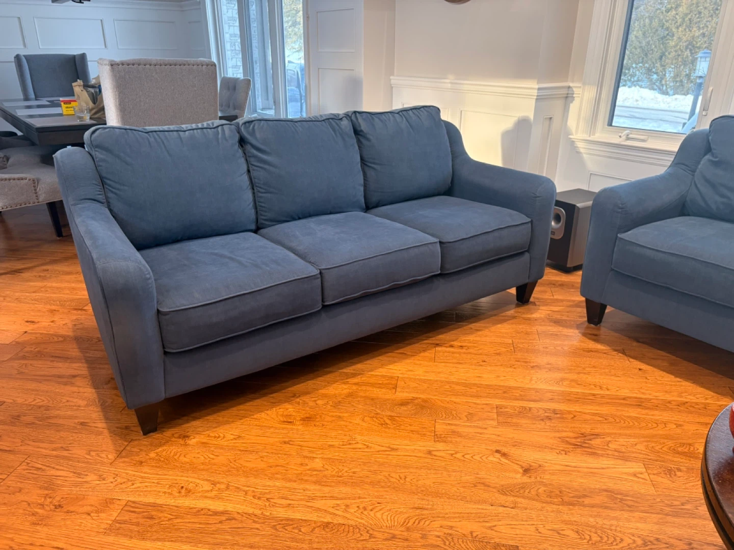 LA-Z-BOY Blue Loveseat Sofa
