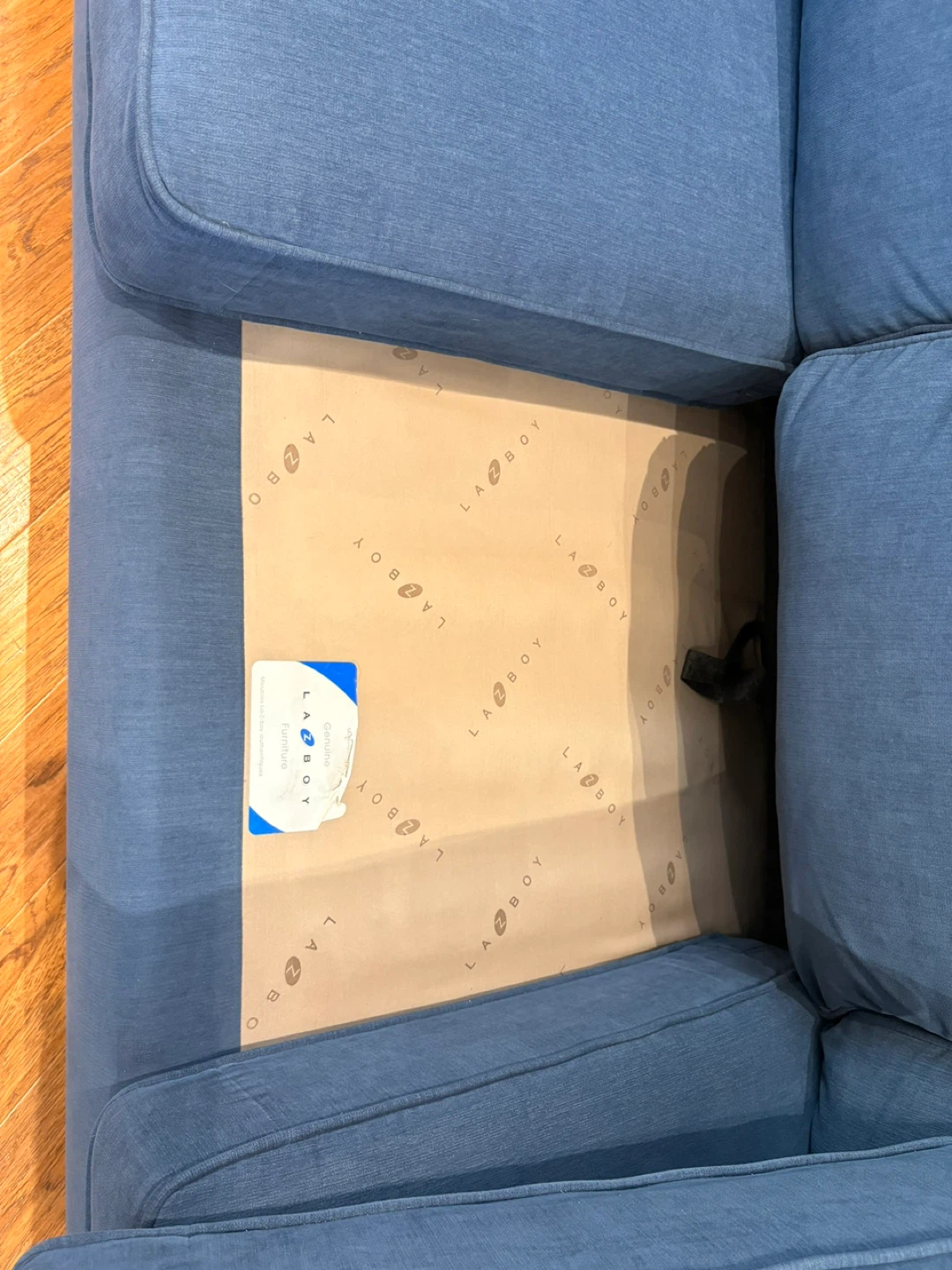 LA-Z-BOY Blue Loveseat Sofa - photo 5