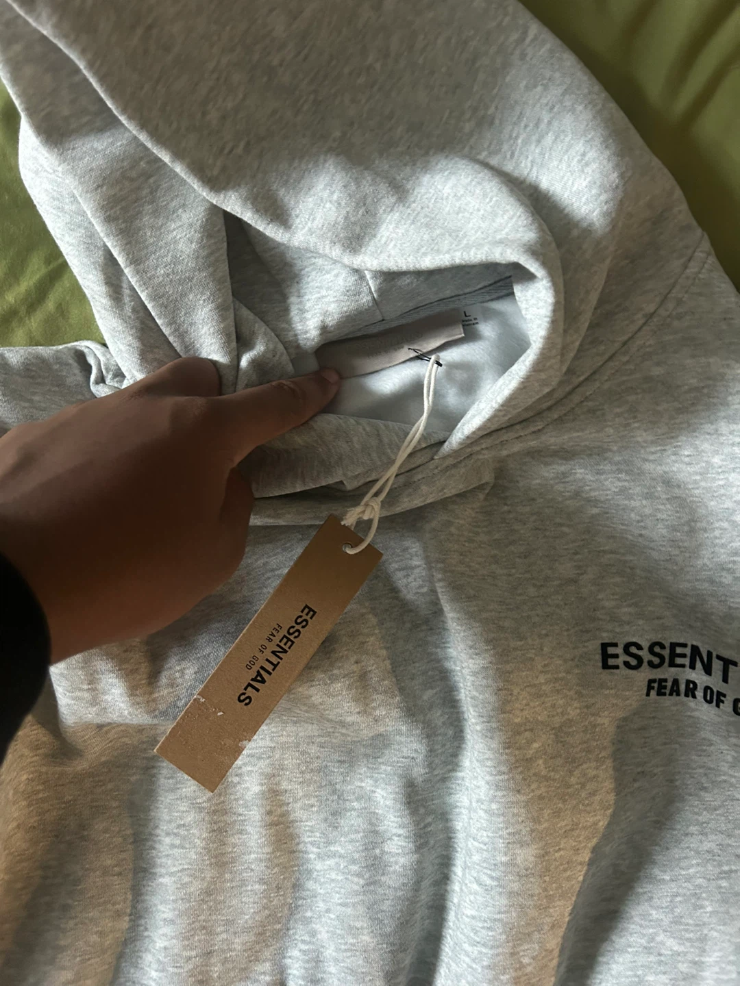 Essentials Fear of God Hoodie - Grey - photo 3
