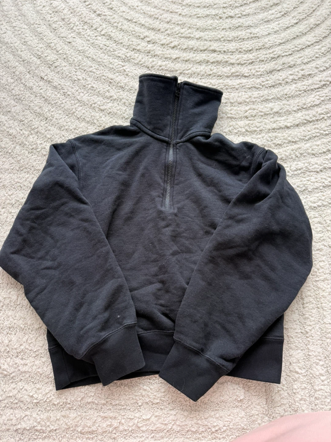 Uniqlo Black Half-Zip Sweatshirt
