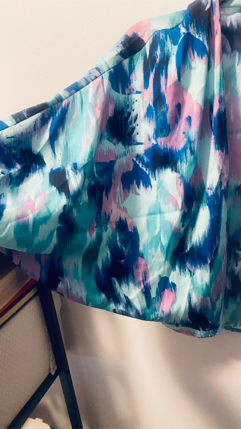 Shibori print cardigan XXS new without tags - photo 5