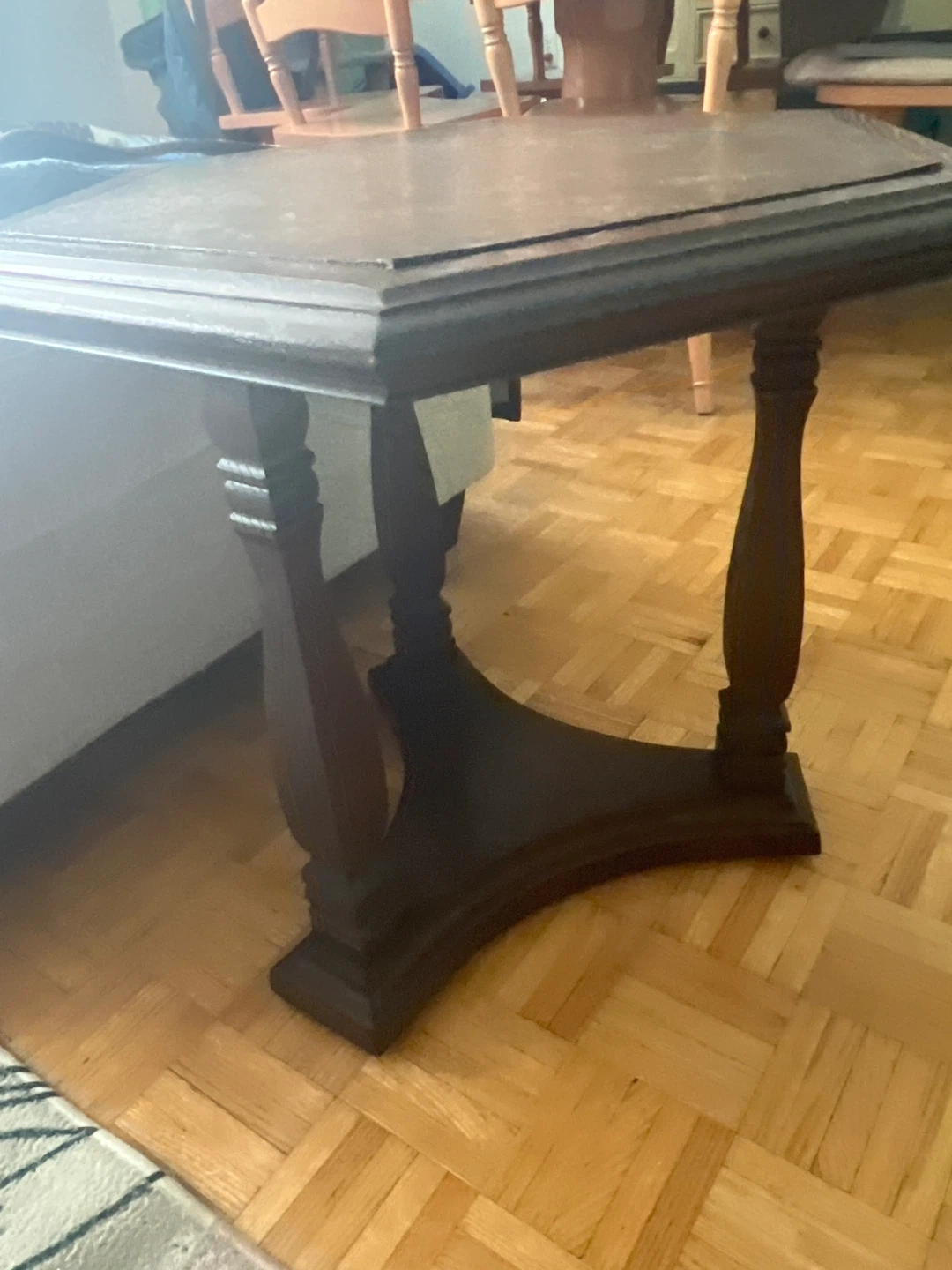Hexagonal Wood Side Table