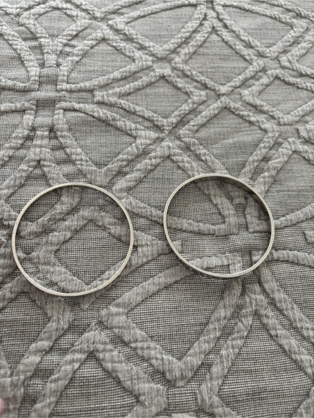Swarovski Silver Bangle Bracelets with Rhinestones Set - photo 4