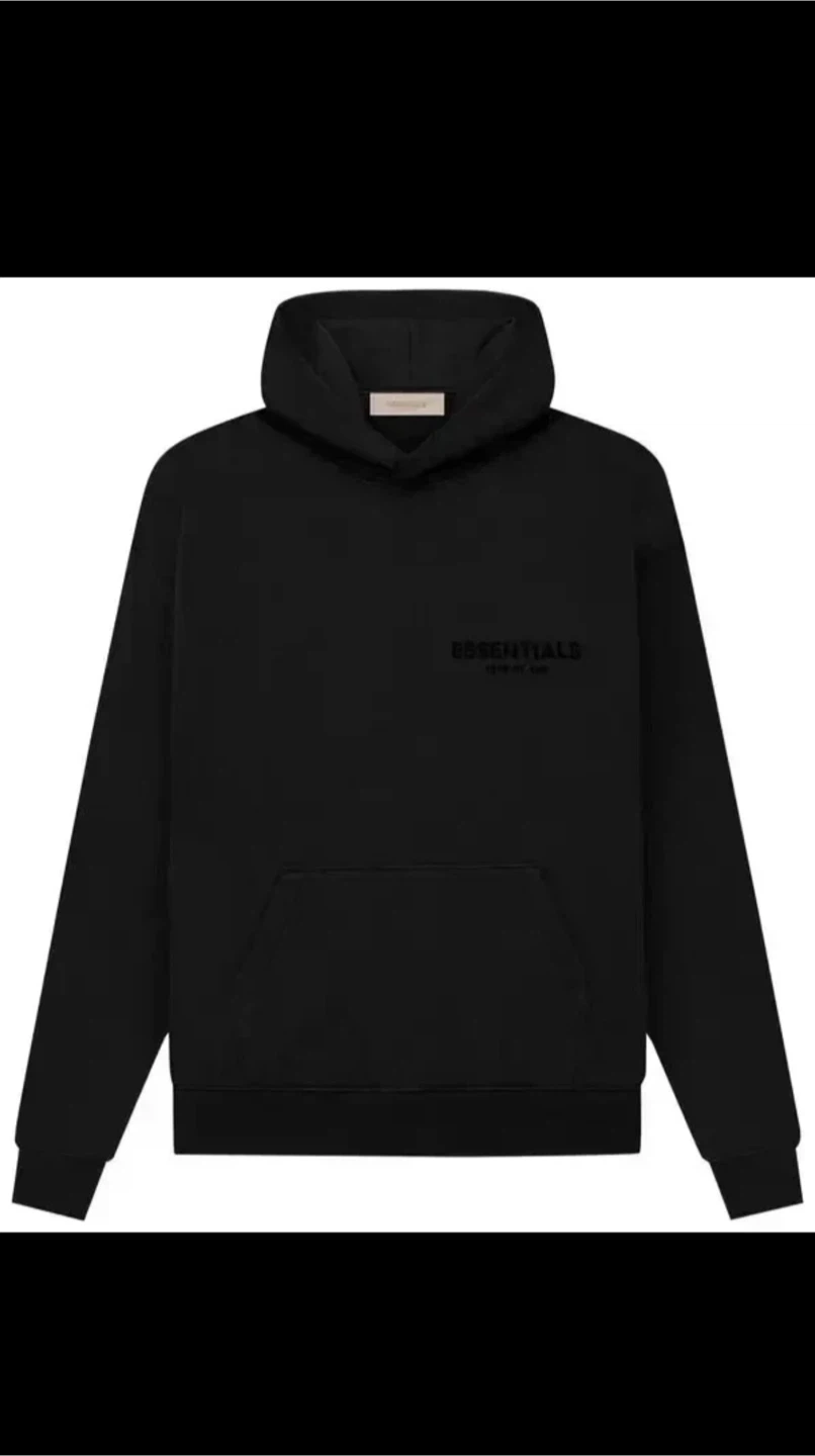ESSENTIALS Fear of God Black Hoodie