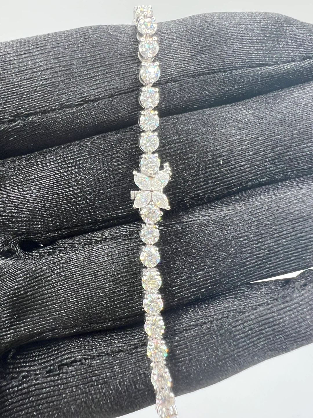 3 mm Moissanite 925 Sterling Silver Tennis bracelet - photo 2