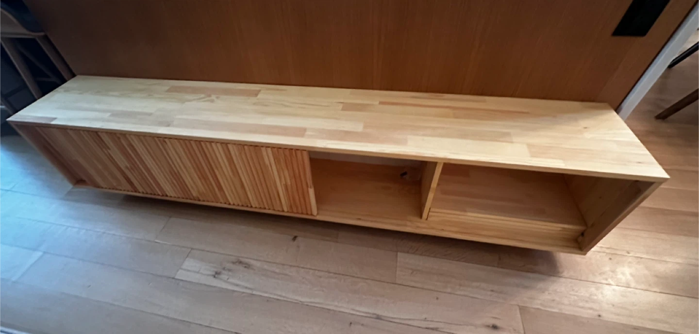 Wooden TV Stand Media Console Cabinet - photo 4