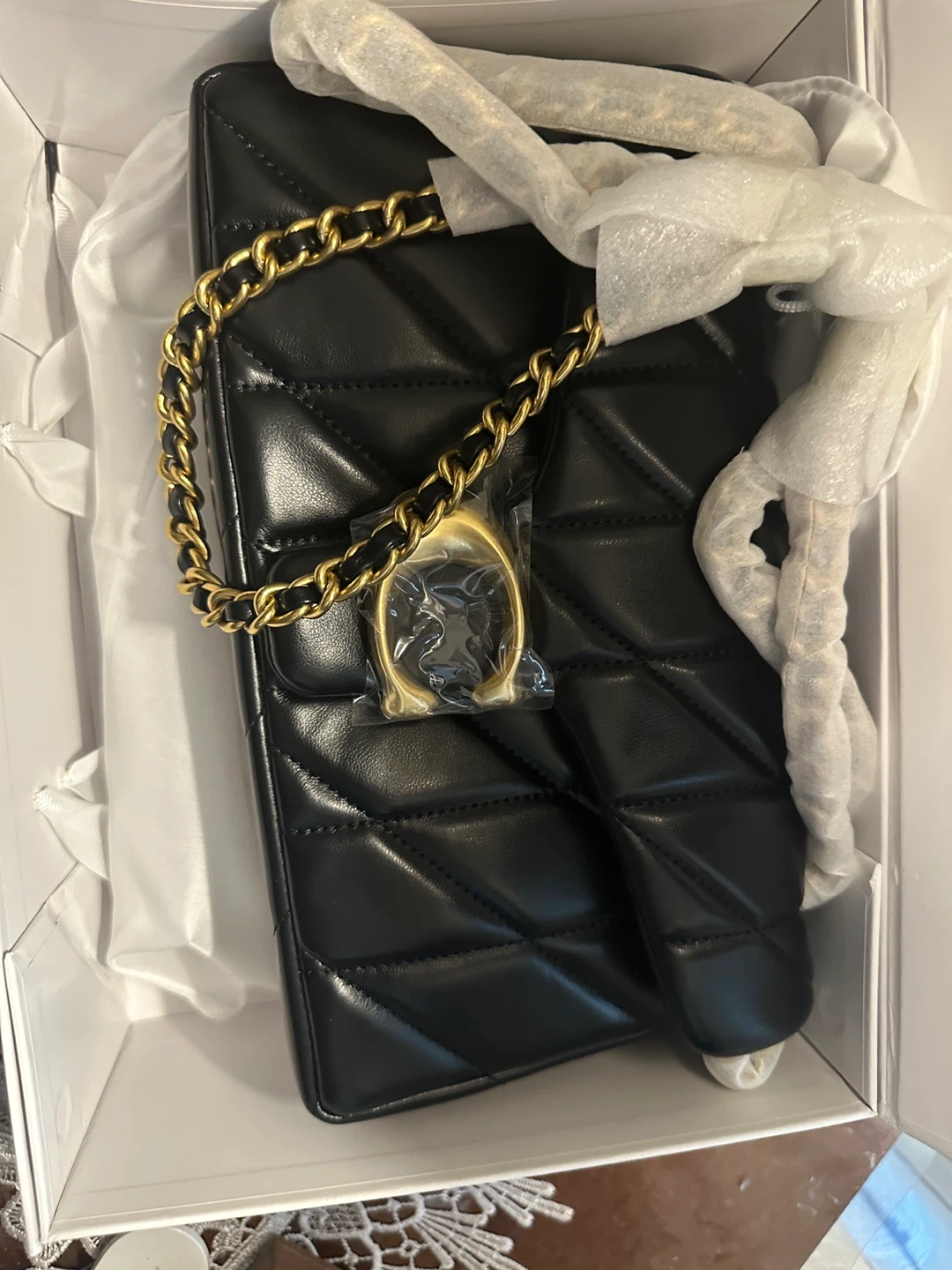 Coach Black Quilted Leather Chain Shoulder Bag - photo 2