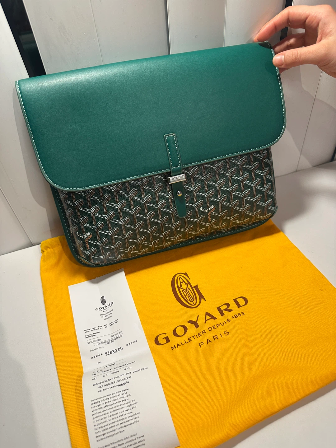 Goyard Green Messenger Bag - photo 4