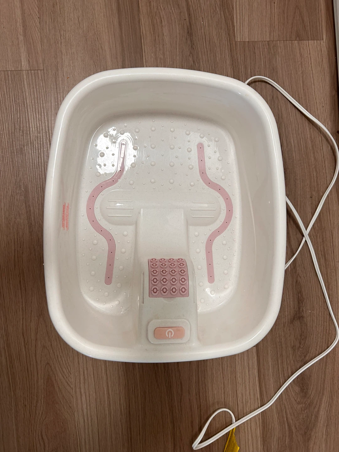 White and Pink Foot Spa Massager