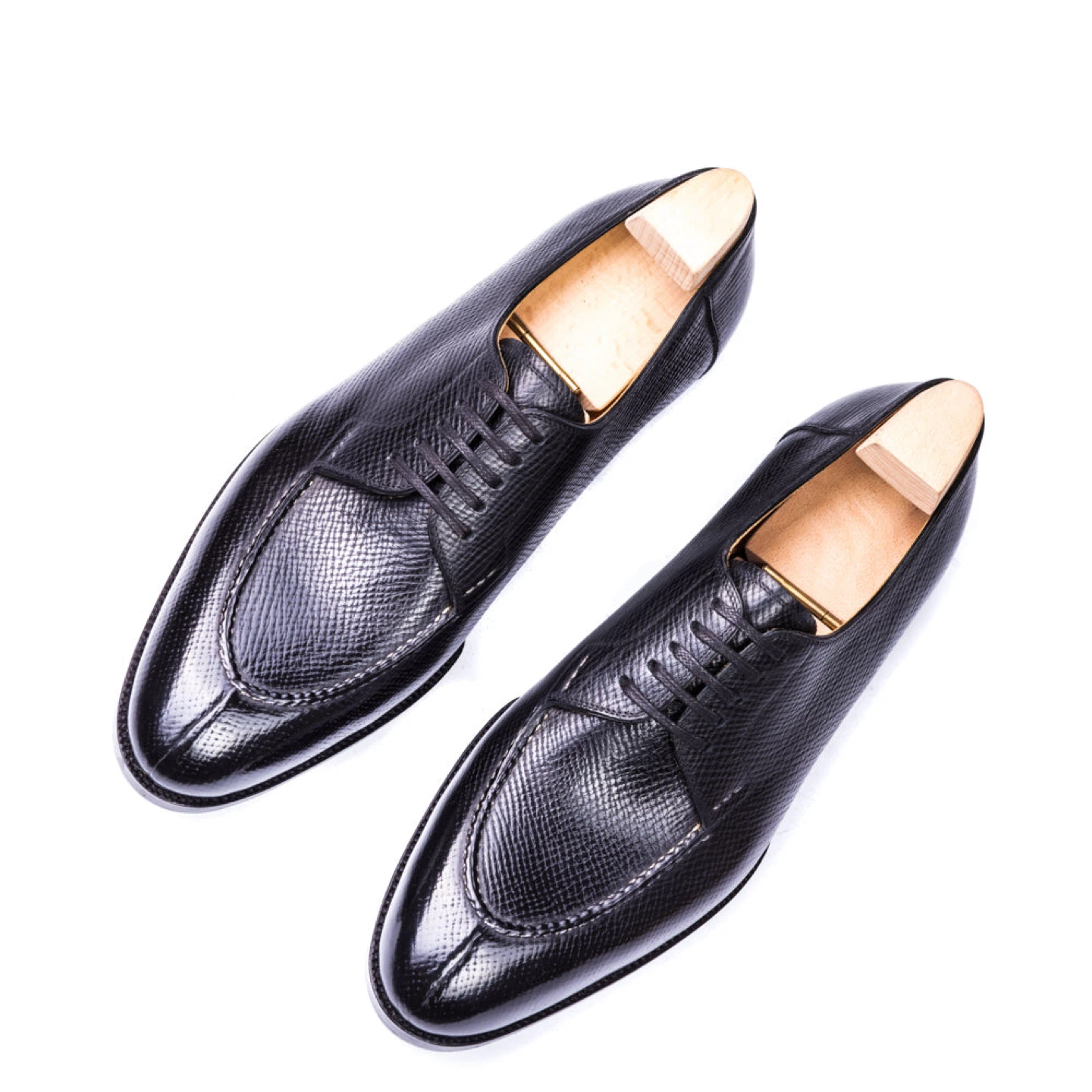 Men's Black Leather Dress Shoes - photo 3