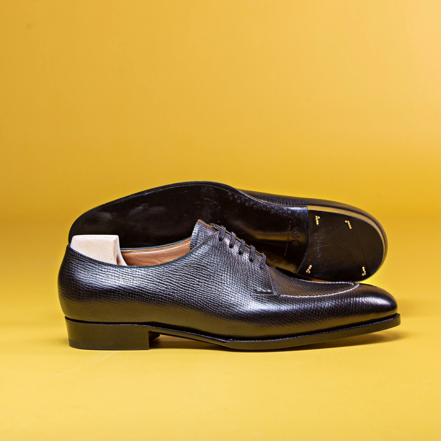 Men's Black Leather Dress Shoes - photo 2