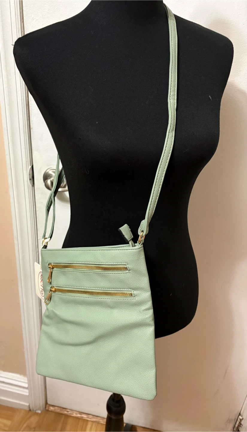 Risotto Vegan Crossbody Bag - Mint Green