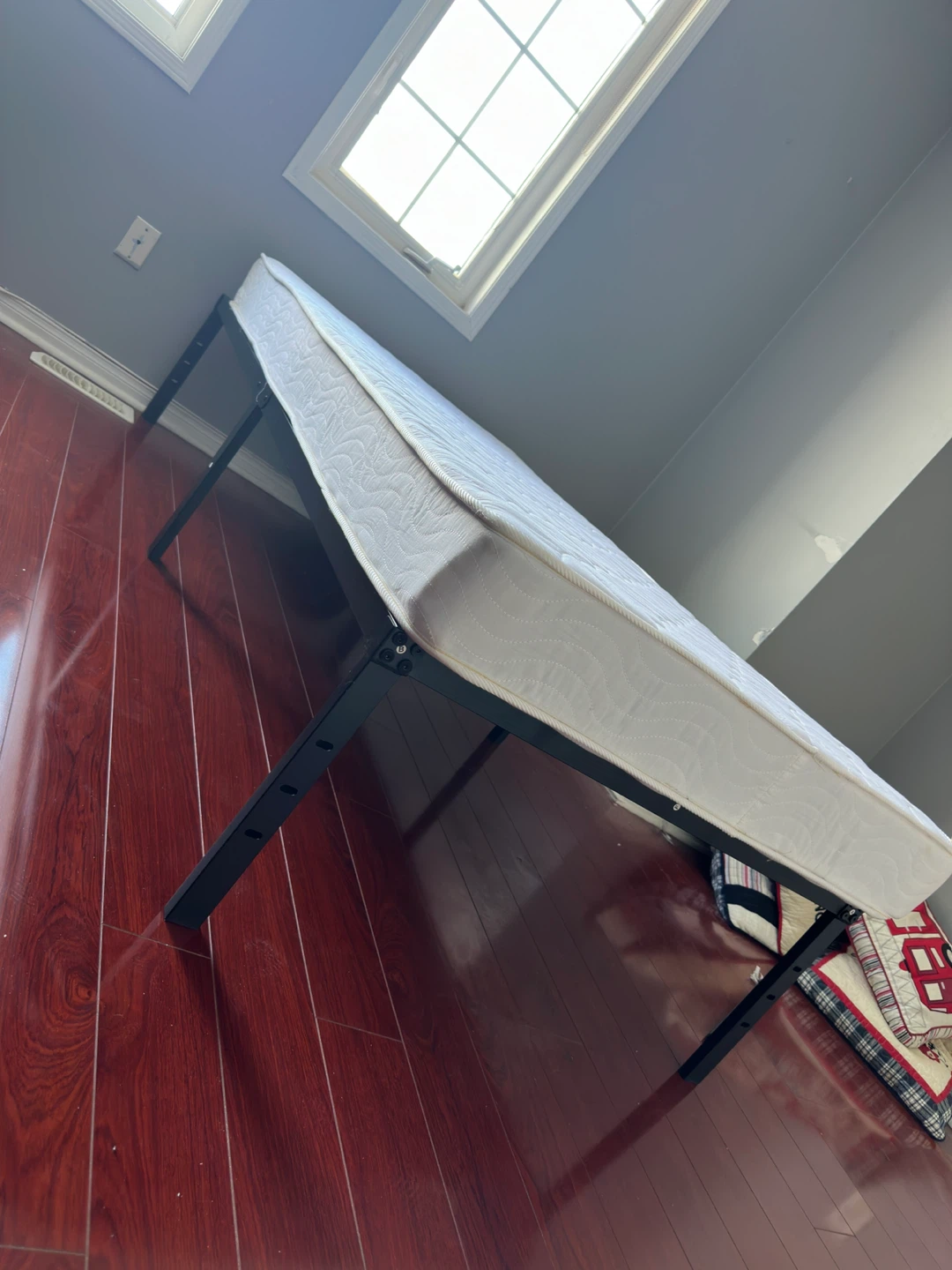 Single Mattress with Metal Frame
