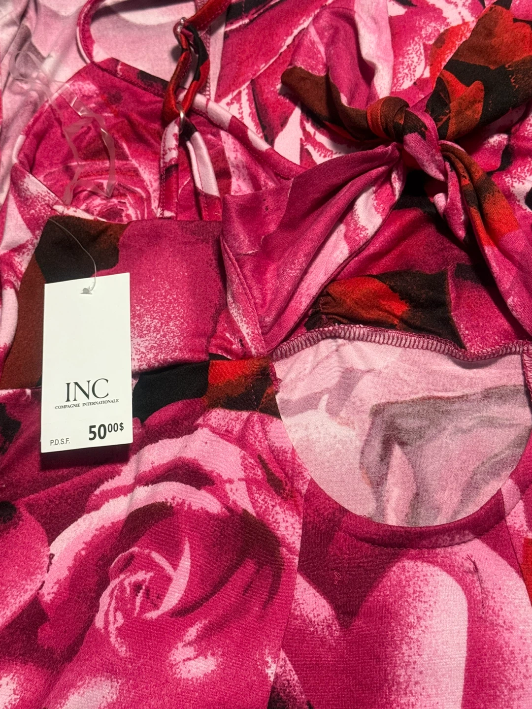 Pink Rose Print Maxi Dress - photo 2