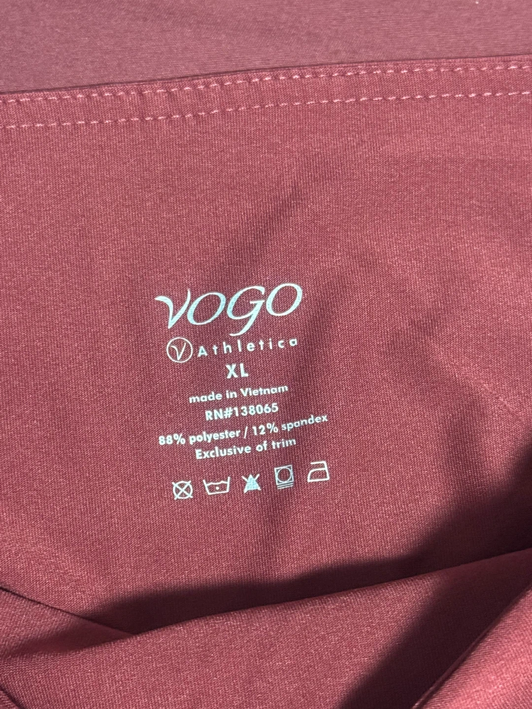 Vogo Athletica Women's XL Red Leggings - photo 2