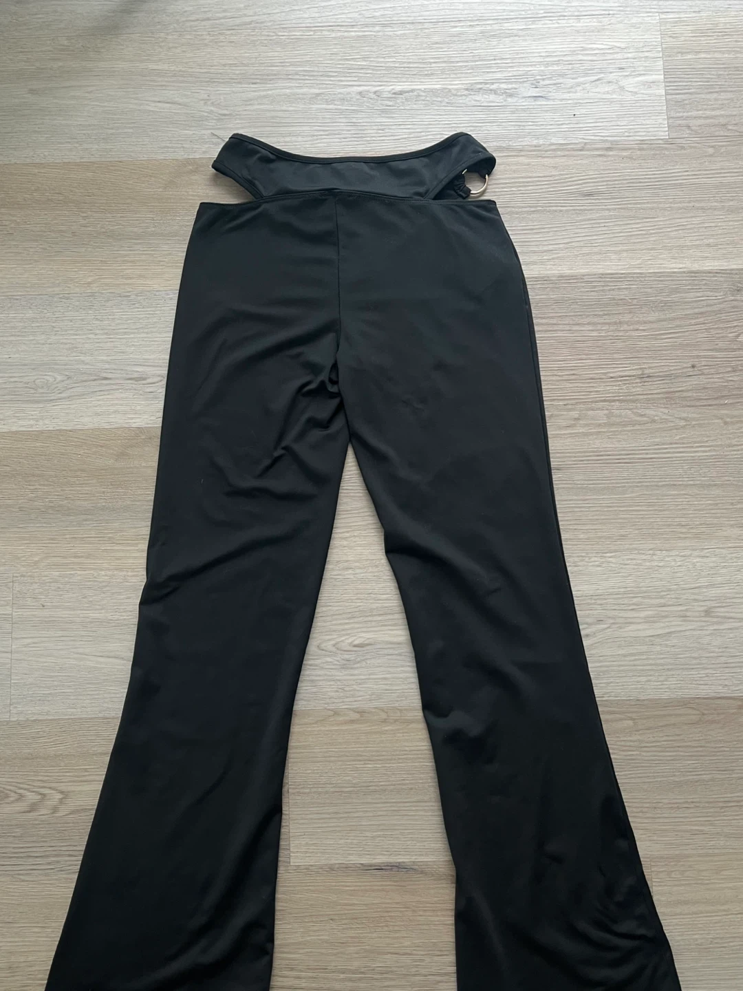 Edikted Black Cut-Out Flare Pants - photo 2