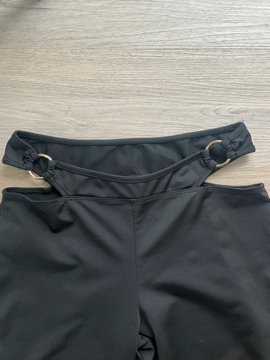 Edikted Black Cut-Out Flare Pants - photo 4