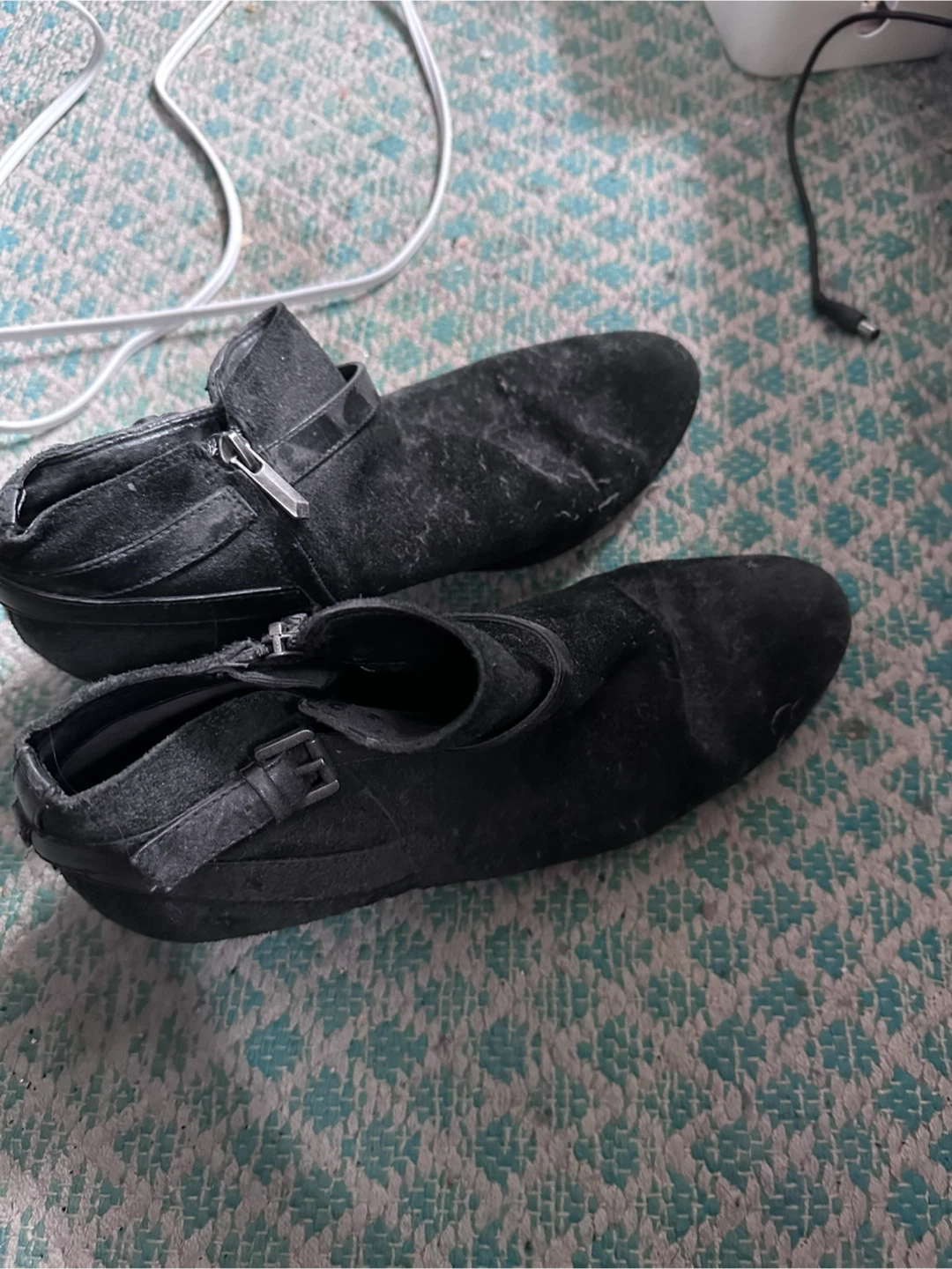 Sam Edelman Black Suede Ankle Boots - photo 2