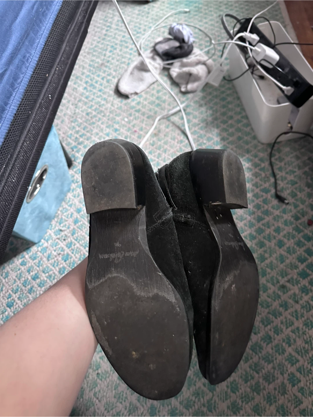 Sam Edelman Black Suede Ankle Boots - photo 4