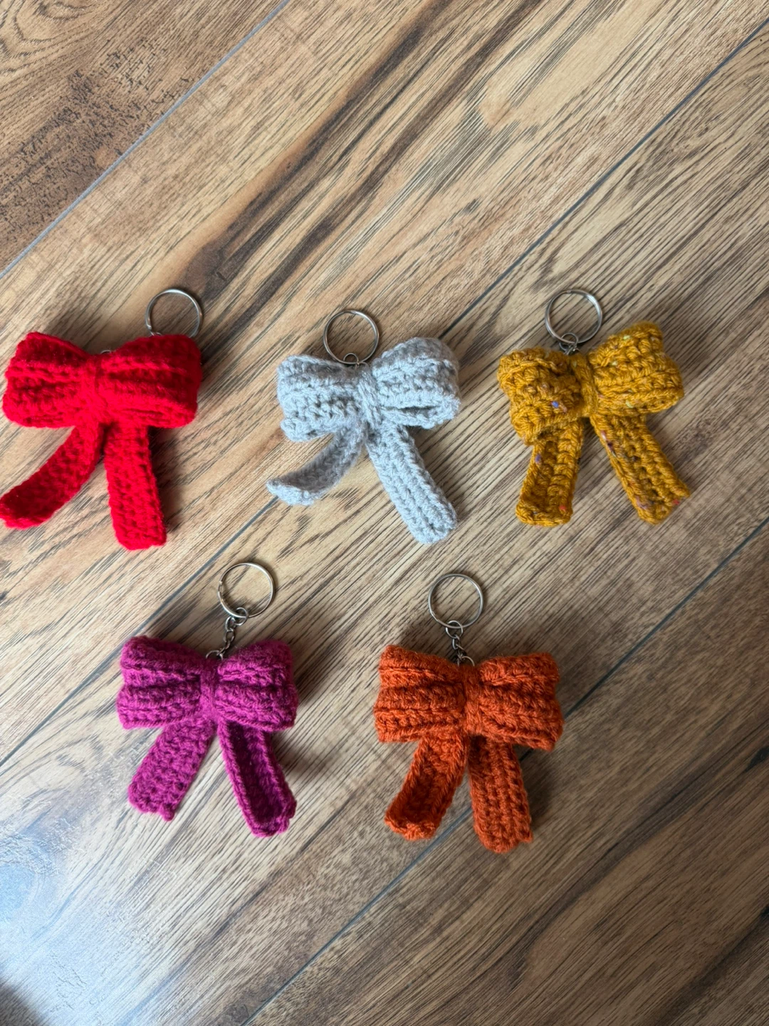 Crocheted Bow Keychains - hand made - photo 2